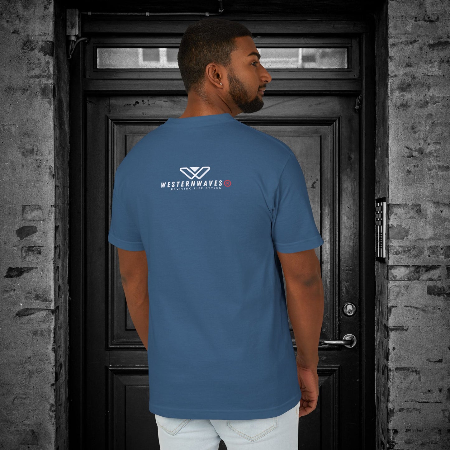 Unisex Garment-Dyed Heavyweight Cotton Tee_ N2+ Series USGDHWCTEE PT2WW007_ Limited Edition Statement of Style by WesternWaves: