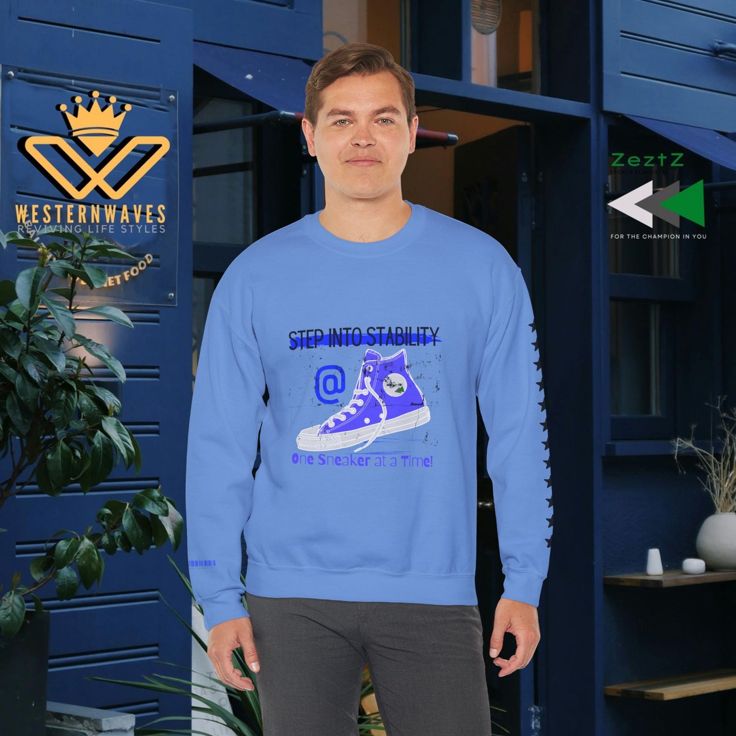 Unisex Heavy Blend™ Crewneck Sweatshirt_ N3+ Series UHBCSS PT2WW031_ Limited Edition Pure Luxury By WesternWaves:
