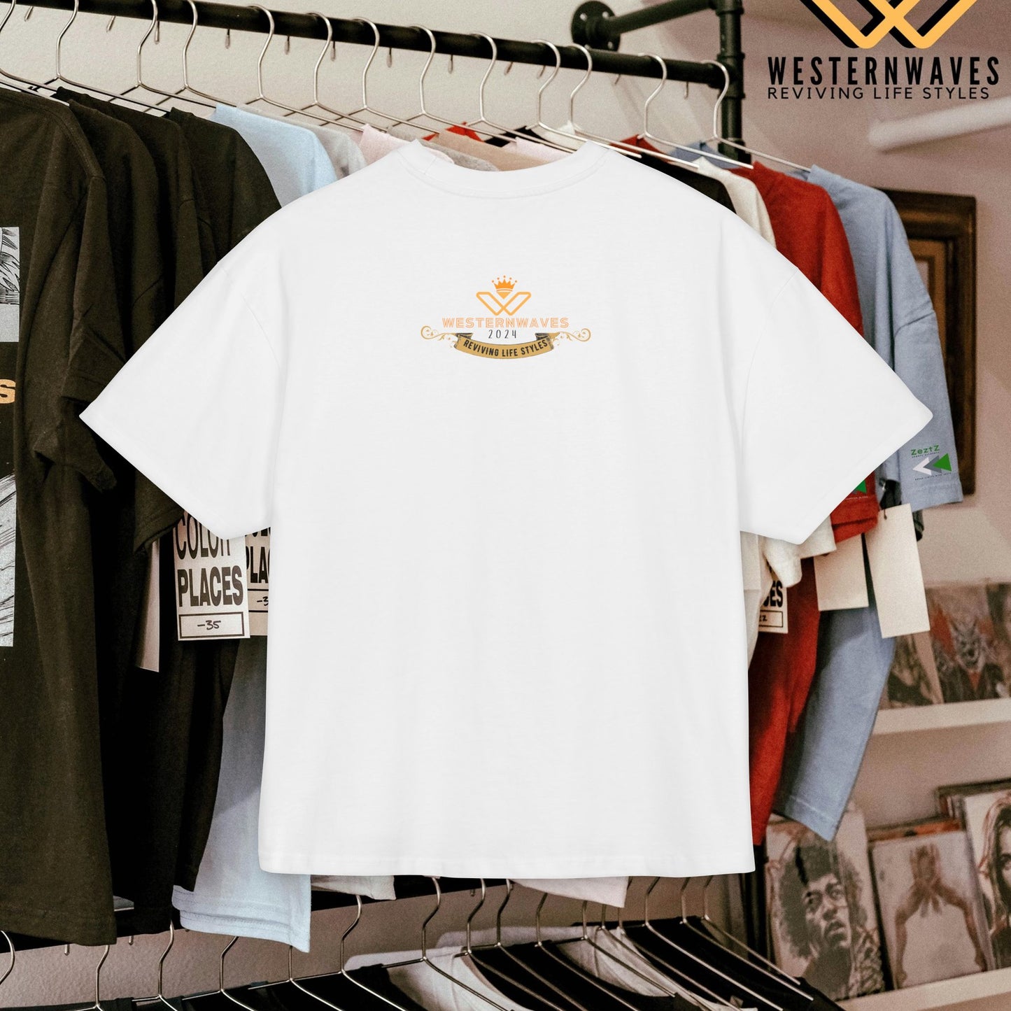Unisex Ultra Heavy Cotton Box Tee_ N3+ Series USUHCBTEE PT2WW001_ Limited Edition Soft & Durable Feel by WesternWaves: