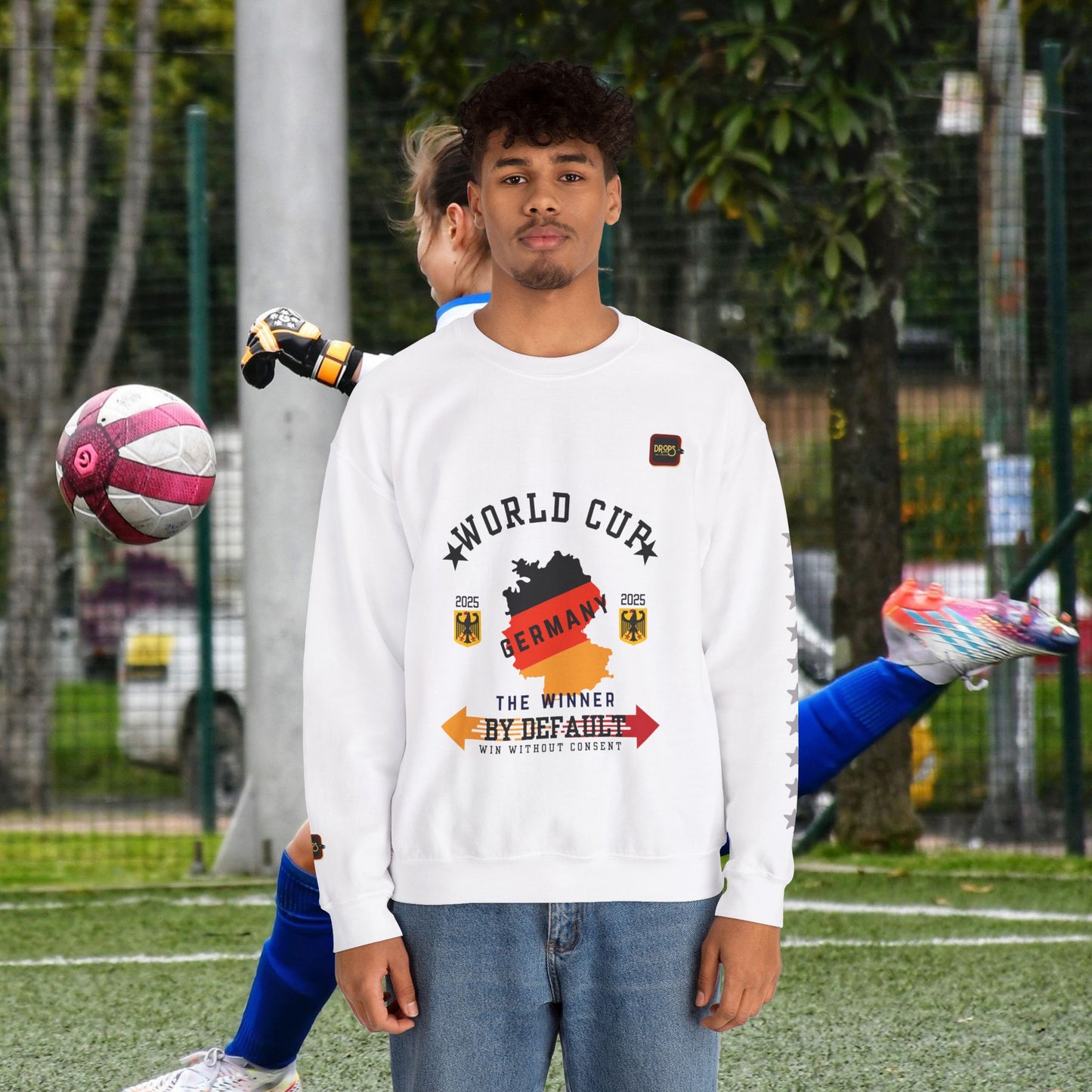 Unisex Sweatshirt_ N7+ Series USSS PT2WW001_ Germany The Winner by Default_ Limited Edition by WesternWaves: