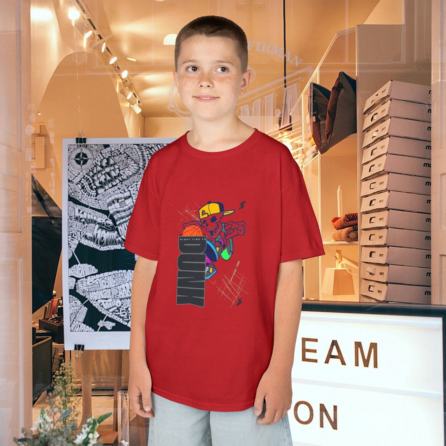 Kids Heavy Cotton™ Tee_ N2+ Series KHCT PT2WW008_ Limited Edition Durable Comfort for Every Adventure by WesternWaves: