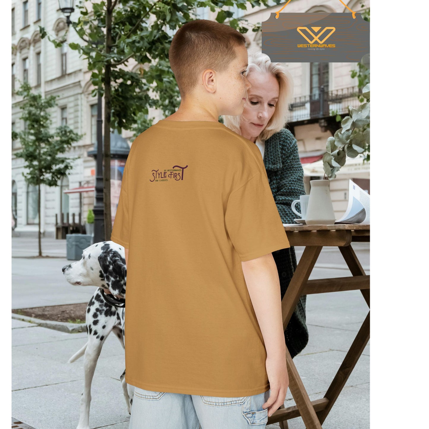 Kids Heavy Cotton™ Tee_ N2+ Series KHCT PT2WW009_ Limited Edition Durable Comfort for Every Adventure by WesternWaves: