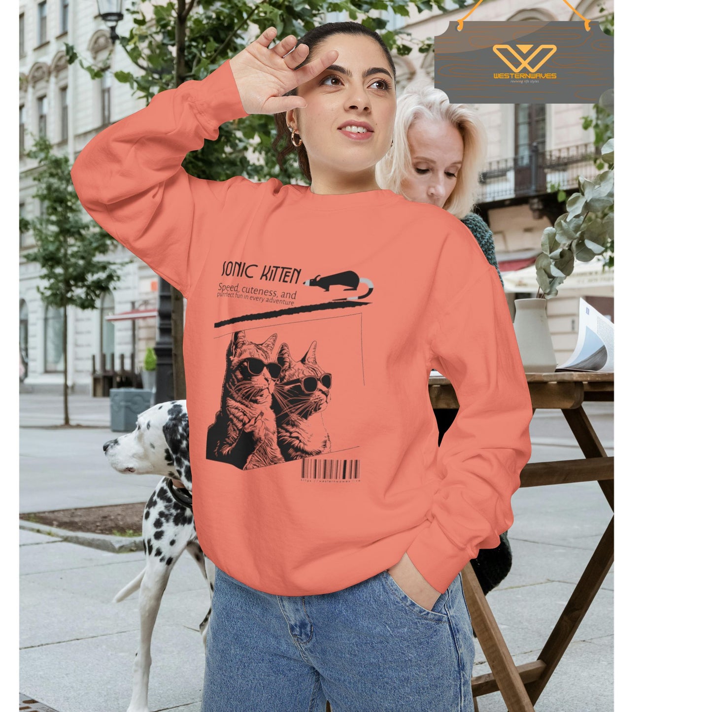 Unisex Garment-Dyed Sweatshirt_ N3+ Series SPW UGDSS PT2WW003_WesternWaves Limited Edition
