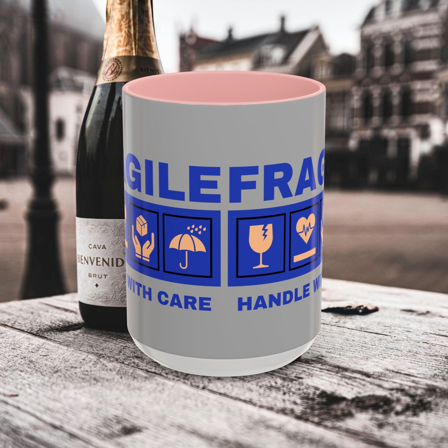 Accent Coffee Mug 11, 15oz_ N2+ Series ACM11OZ PT2WW006_ Vibrant Limited Edition Design by WesternWawes: