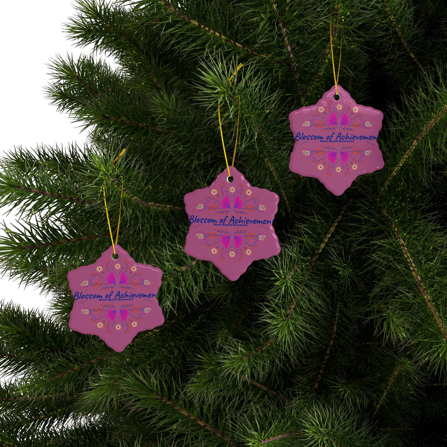 Ceramic Ornaments, 2-Side Print, (1pc, 3pcs, 5pcs, 10pcs)_ N2+ Series CO2SP PT2WW001_ Limited Edition Designs For Durability & Elegance by WesternWaves: