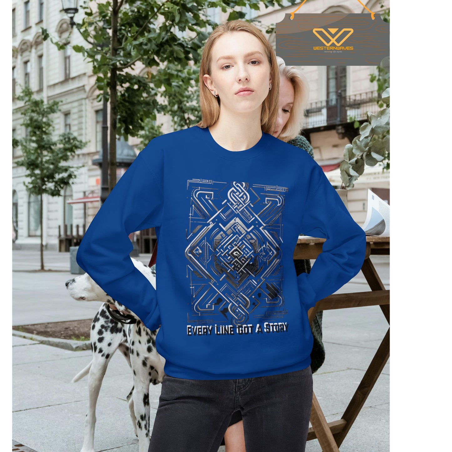 Every Line Got A Story Sweatshirt | Unisex Fleece Crewneck, Cozy Pullover, Artistic Gift, Casual Layer, Everyday Wear