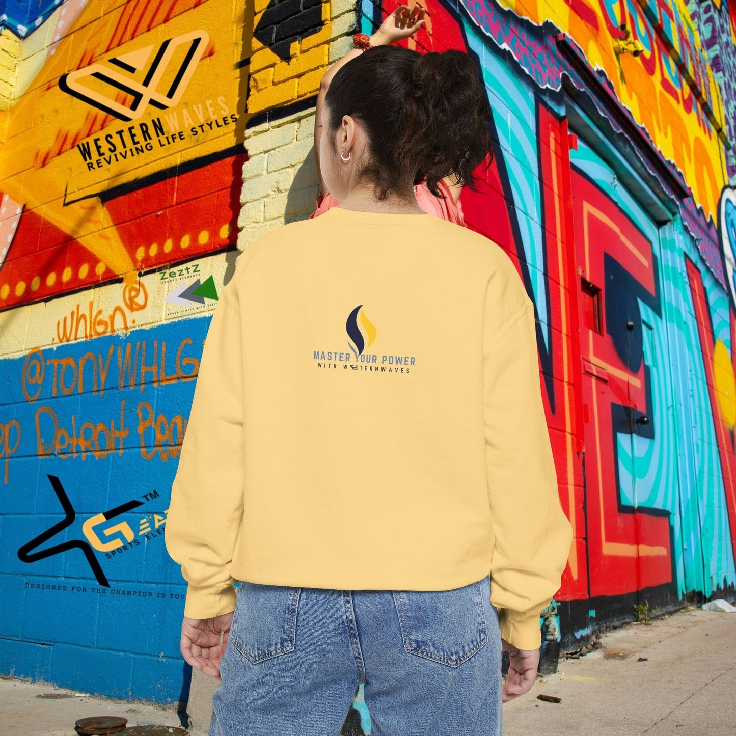 Unisex Garment-Dyed Sweatshirt_ N3+ Series SPW UGDSS PT2WW003_WesternWaves Limited Edition