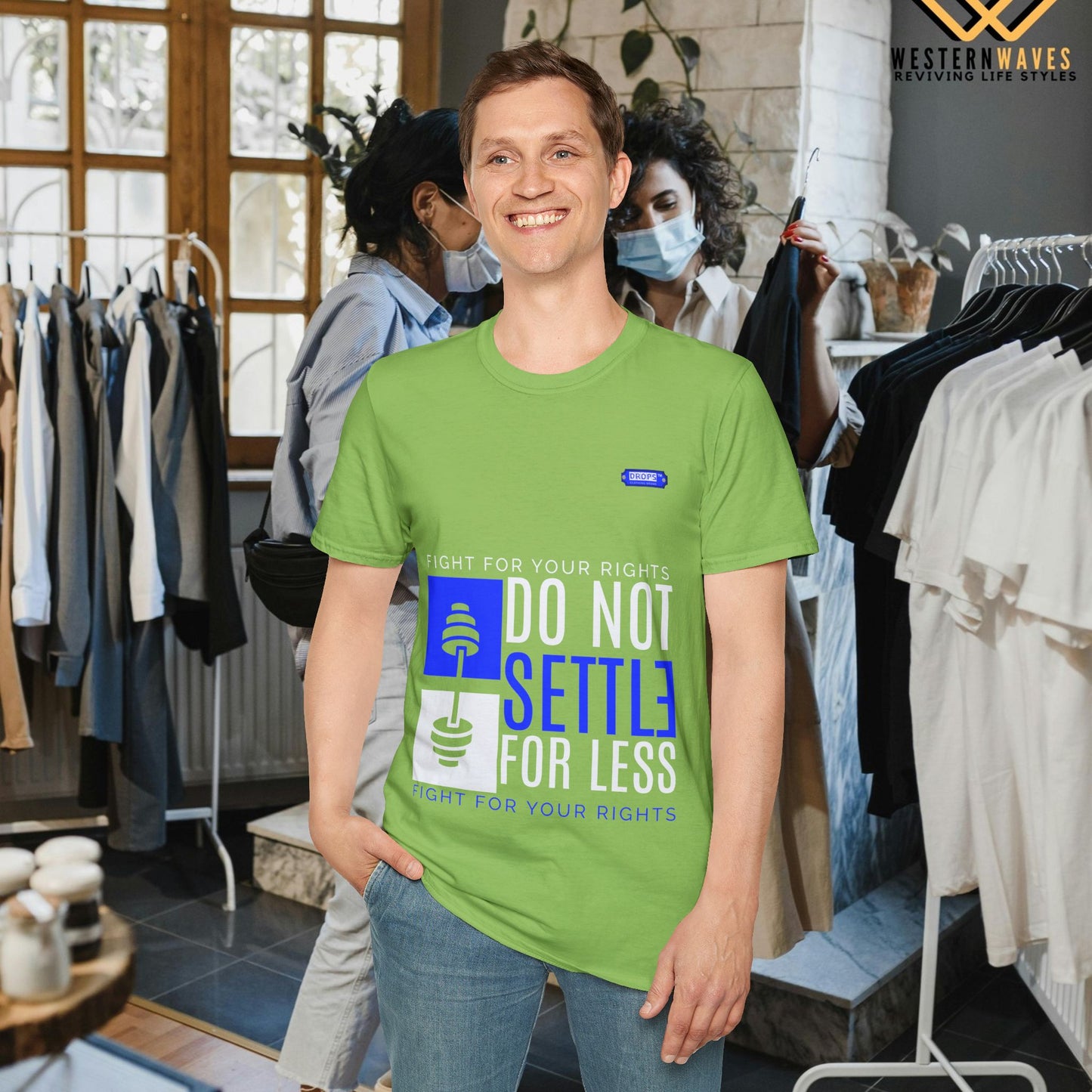 Unisex Softstyle T-Shirt_ N2 Series SPW USSTS FT2WW009_ Redefine Relaxation Limited Edition by WesternWaves: