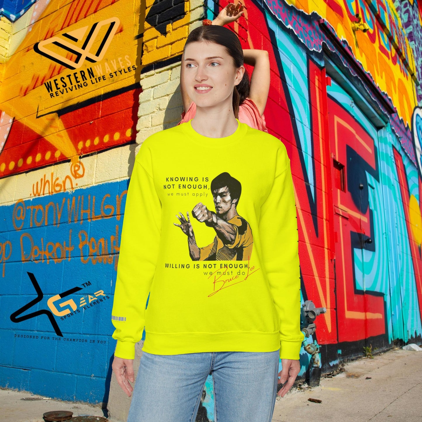 Unisex Heavy Blend™ Crewneck Sweatshirt_ N2+ Sports Series UHBCSS PT2WW008_ Limited Edition ‘Zeztz’ Brand Sports Elements by WesternWaves: