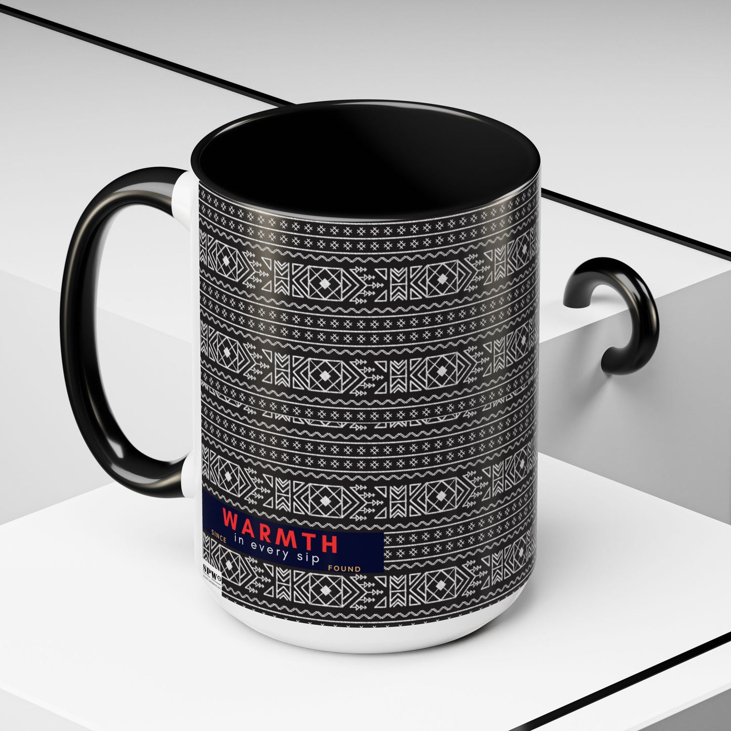 Accent Coffee Mug 11, 15oz_ N2 Series ACM11OZ PT2WW007_ Vibrant Limited Edition Design by WesternWawes: