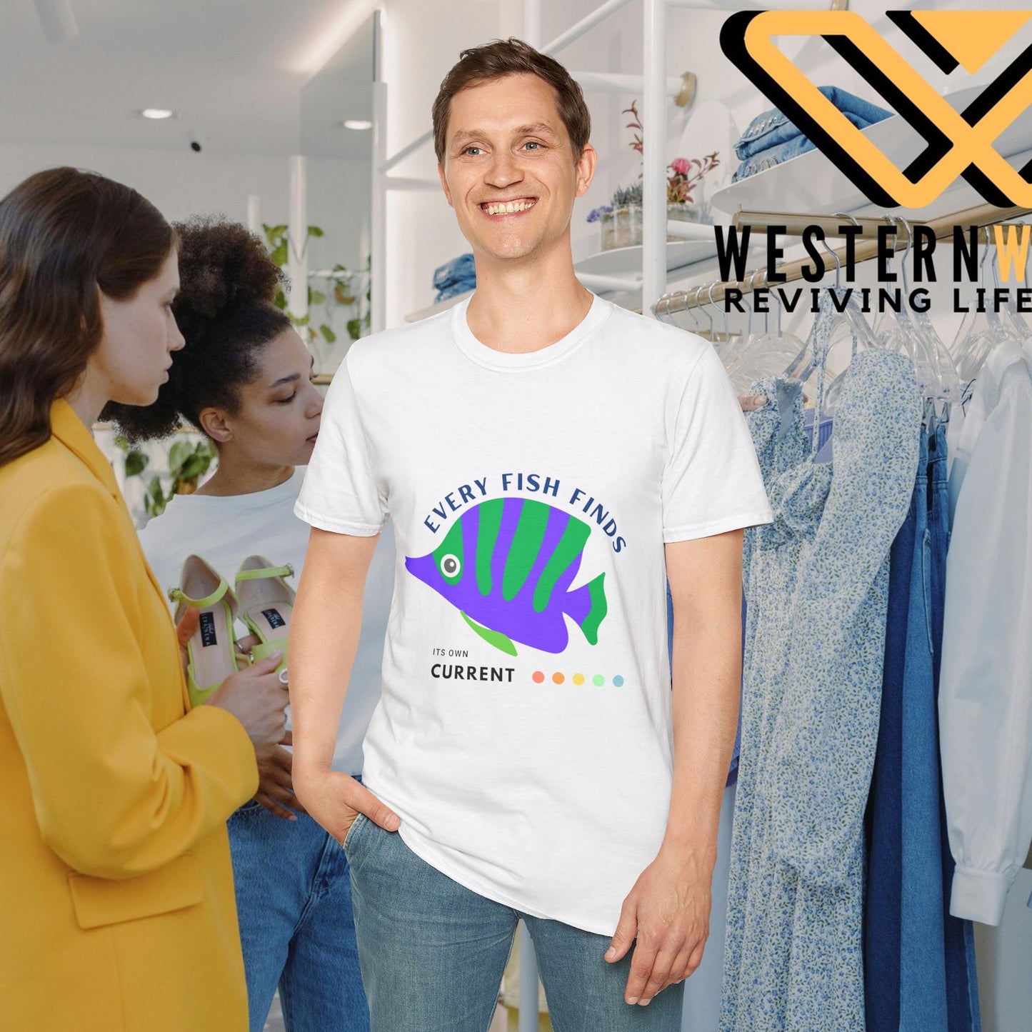 Unisex Softstyle T-Shirt_ N+ Series USSTS FT2WW009_ Limited Edition by WesternWaves: