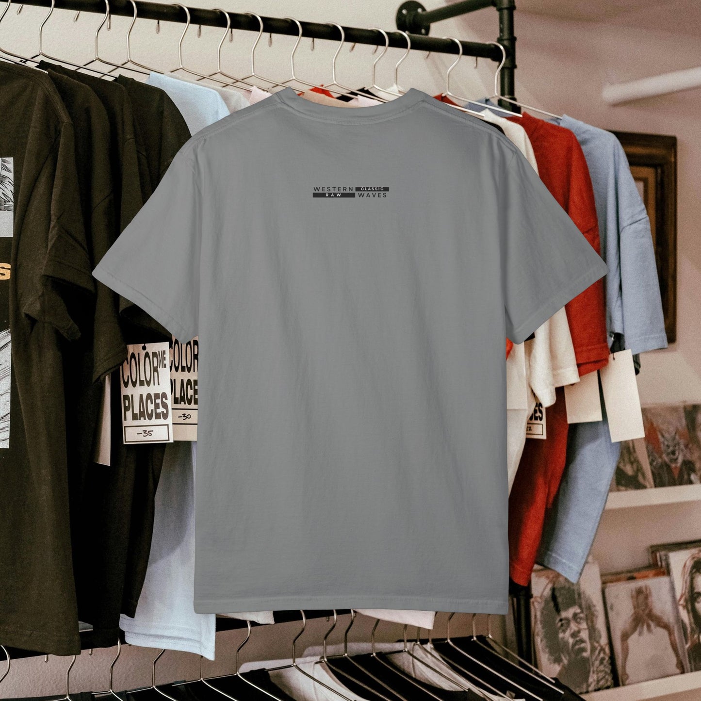 Unisex Garment-Dyed T-shirt_ N2 Series USGDTS PT2WW002_ Comfort Colors 1717_ WesternWaves Limited Edition:
