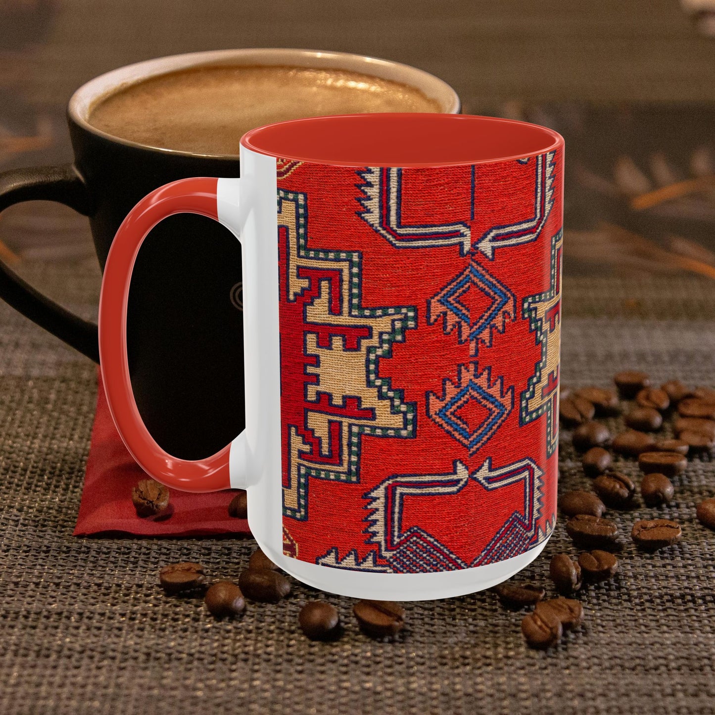 Accent Coffee Mug 11, 15oz_ N3+ Series ACM11OZ PT2WW019_ Limited Edition Perfect Blend of Style by WesternWaves: