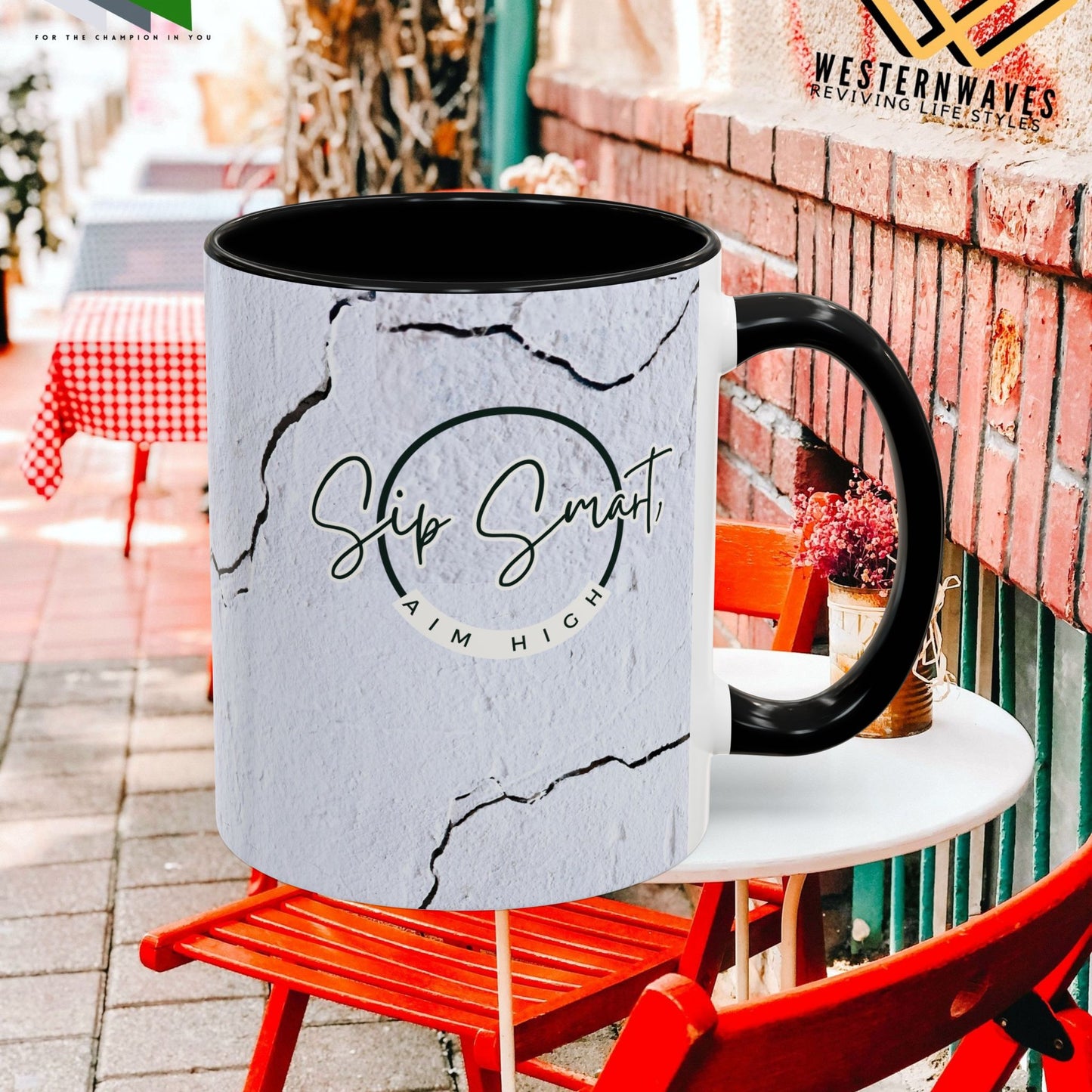 Black Mug (11oz, 15oz) _Back to School Series_ CBM PT2WW004_ Limited Edition Statement Piece by WesternWaves: