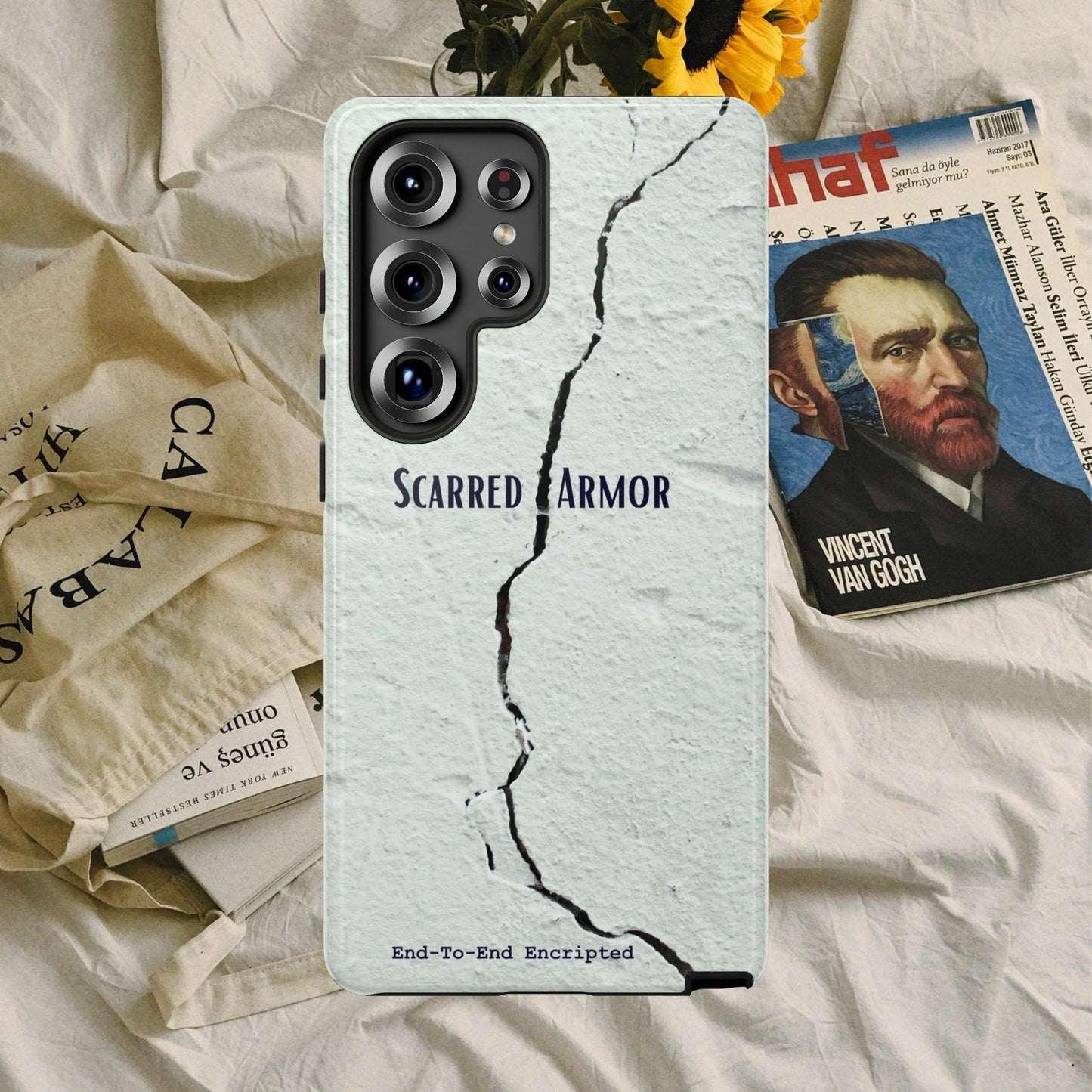 Tough Cases_ Samsung Galaxy Phone Case_ Series N8+ TCPCASE PT2WW003_ Limited Edition Scarred Armor Design Samsung Galaxy Phone Cases by WesternWaves: