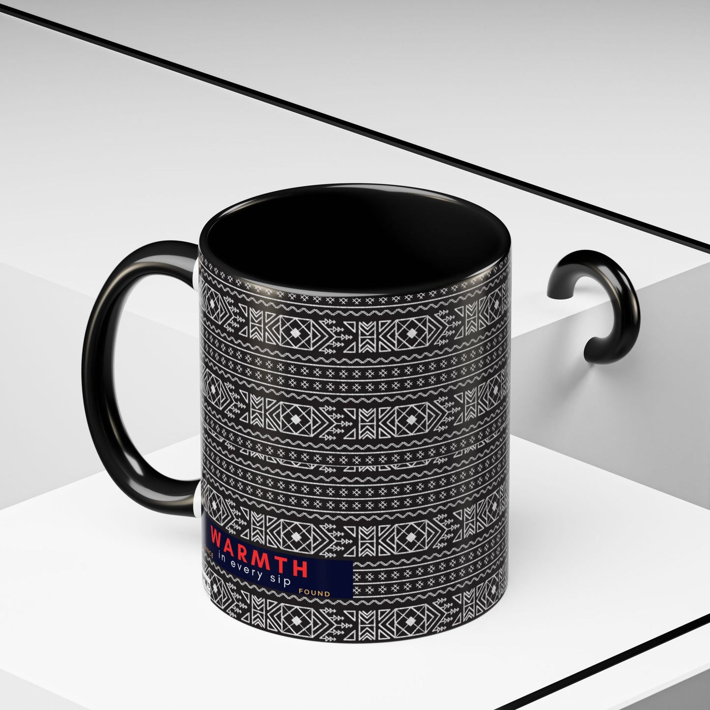 Accent Coffee Mug 11, 15oz_ N2 Series ACM11OZ PT2WW007_ Vibrant Limited Edition Design by WesternWawes: