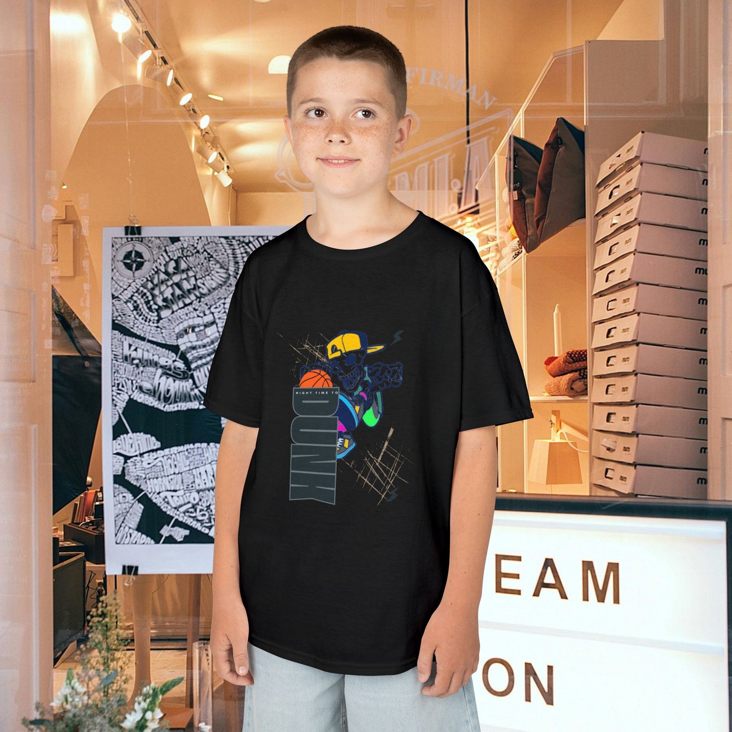 Kids Heavy Cotton™ Tee_ N2+ Series KHCT PT2WW008_ Limited Edition Durable Comfort for Every Adventure by WesternWaves: