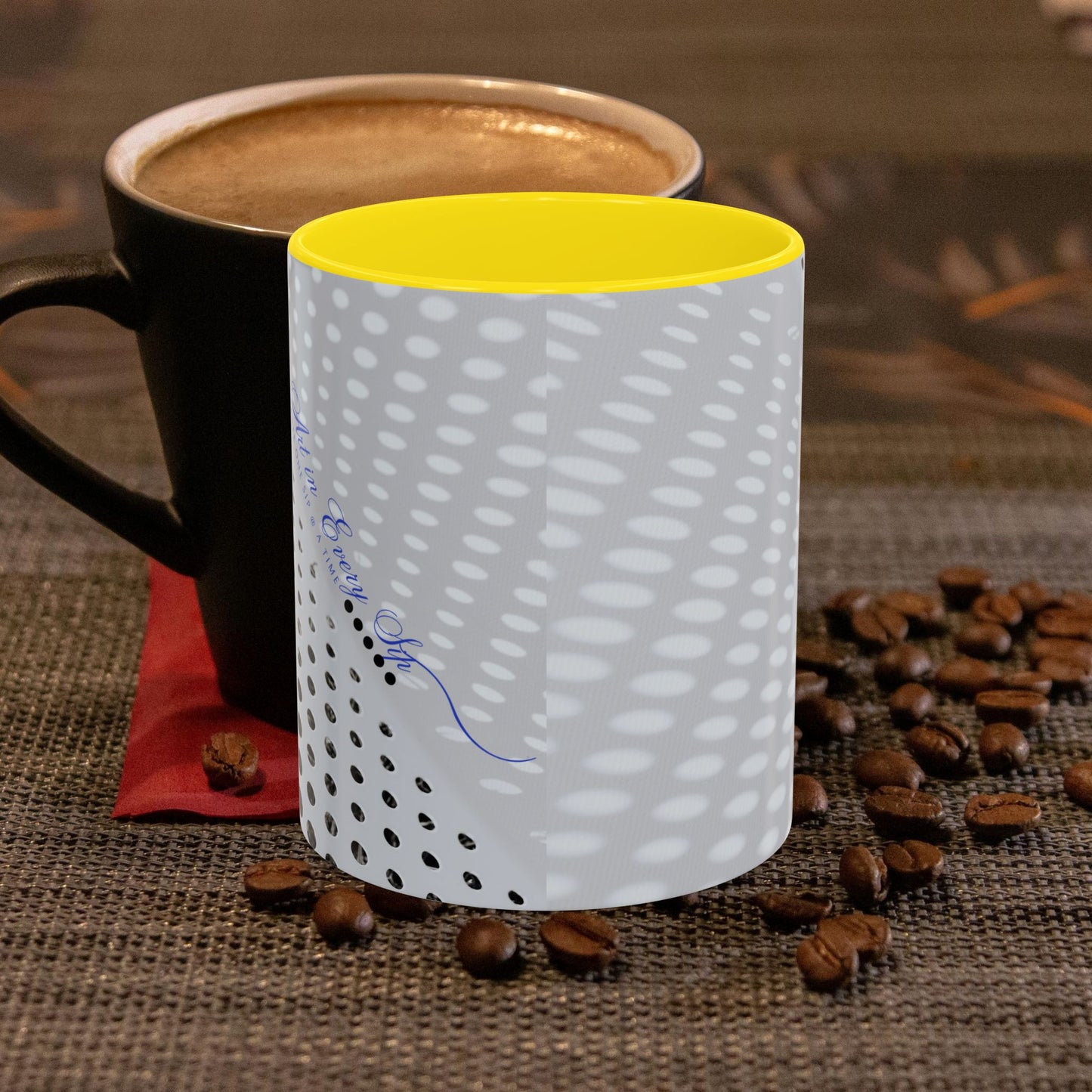 Accent Coffee Mug 11, 15oz_ N3+ Series ACM11OZ PT2WW020_ Limited Edition Perfect Blend of Style by WesternWaves: