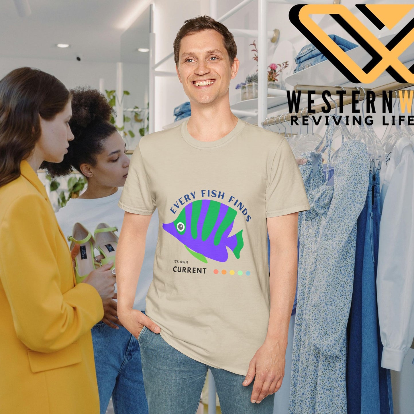 Unisex Softstyle T-Shirt_ N+ Series USSTS FT2WW009_ Limited Edition by WesternWaves: