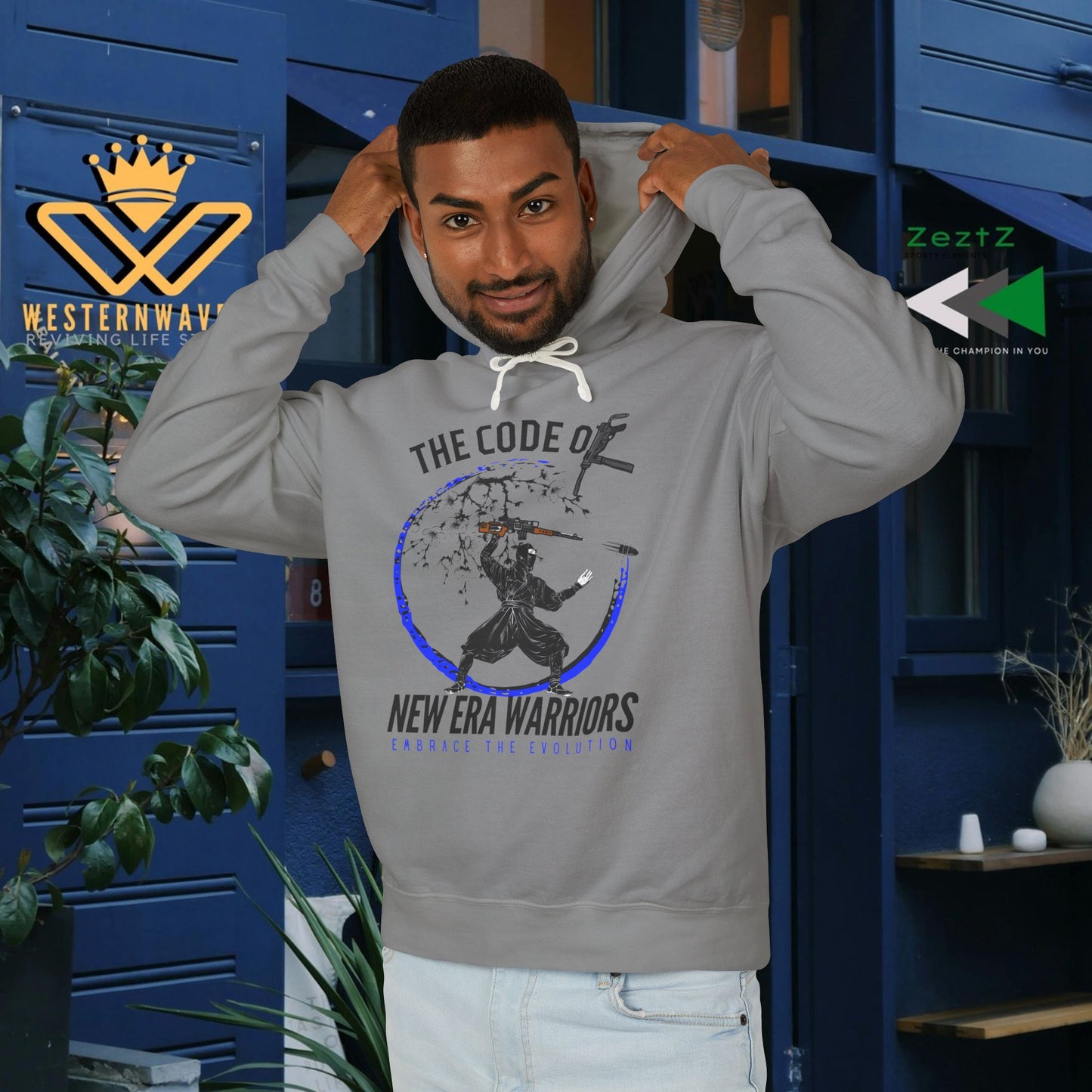 Unisex Lightweight Hooded Sweatshirt – N2+ Series SPW USLWHSS PT2WW014_ Limited Edition Crafted Comfort by WesternWaves: