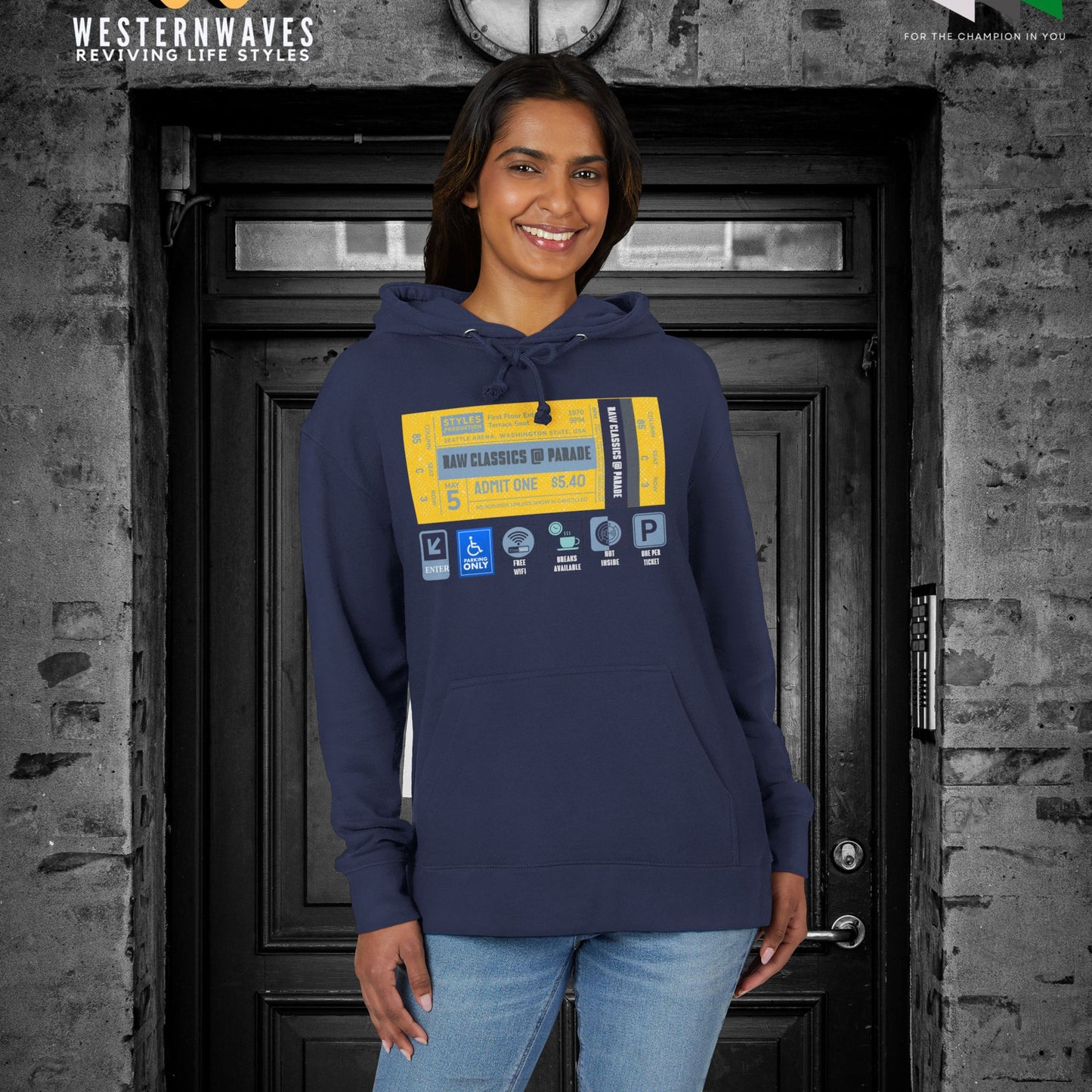 Unisex French Terry Hoodie_ 24 June 2025_ Limited Edition Stylish Fashion by WesternWaves: