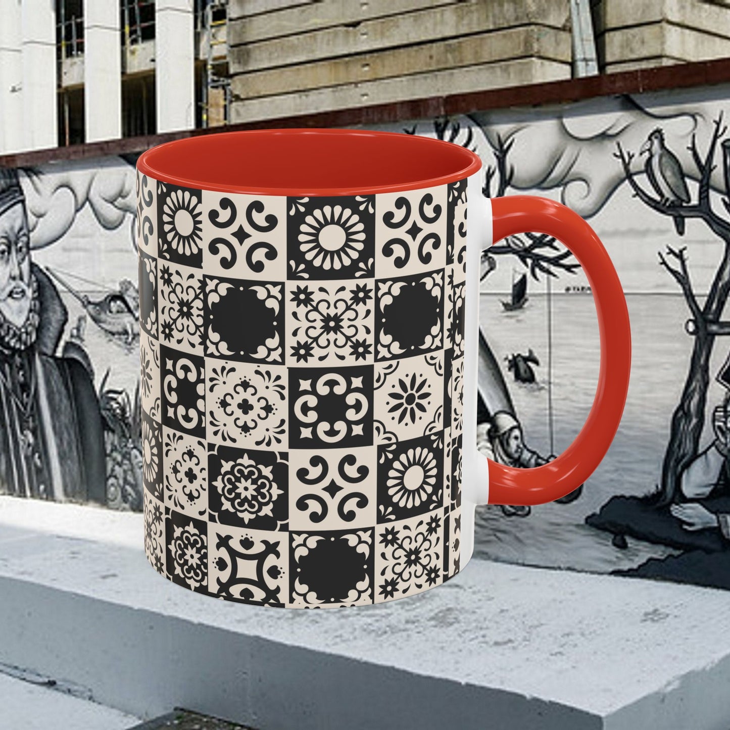 Accent Coffee Mug (11, 15oz)_ N+ Series ACMUG PT2WW004_ Limited Edition Mug by WesternWaves