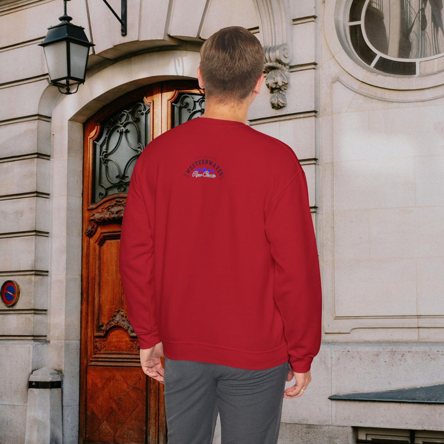 Unisex Heavy Blend™ Crewneck Sweatshirt_ N2 Sports Series UHBCSS PT2WW004_ Limited Edition 'DROPS' Brand Sweatshirt by WesternWaves: