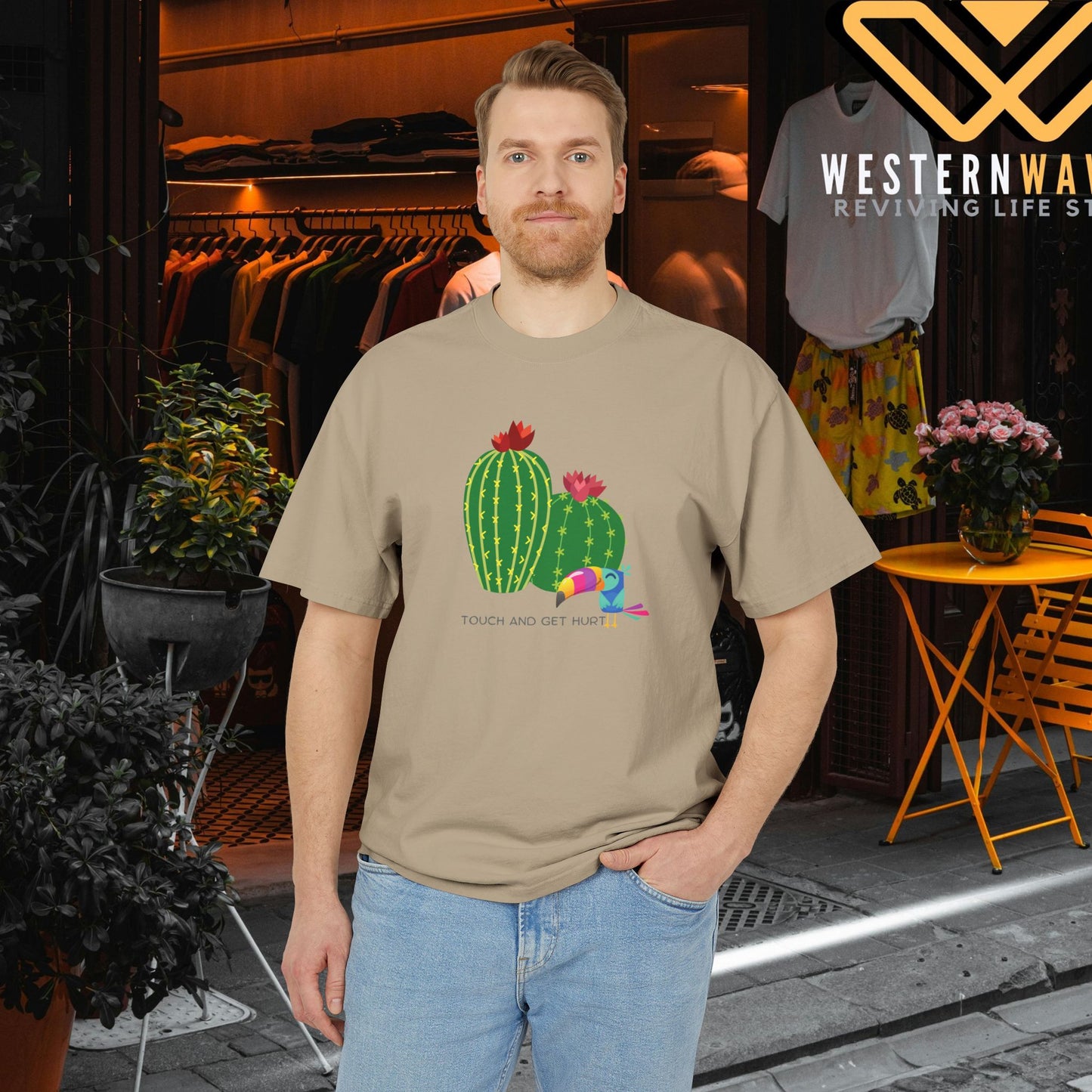 Unisex Heavy Faded Tee_ N3+ Series USHFTEE PT2WW005_ Vintage Vibes Limited Edition Tee by WesternWaves: