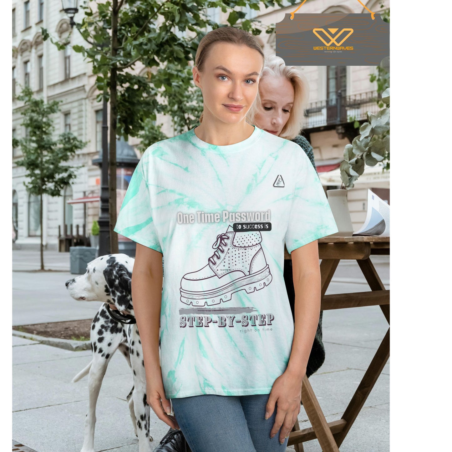 Tie-Dye Tee, Cyclone_ N2 Series T&DTEE PT2WW001_ Retro Style Limited Edition by WesternWaves: