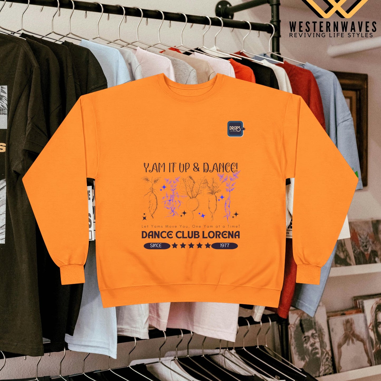 Unisex EcoSmart® Crewneck Sweatshirt_ N3 Series USESCNSS PT2WW001_ Limited Edition Perfect Blend of Comfort, Style, & Sustainability by WesternWaves: