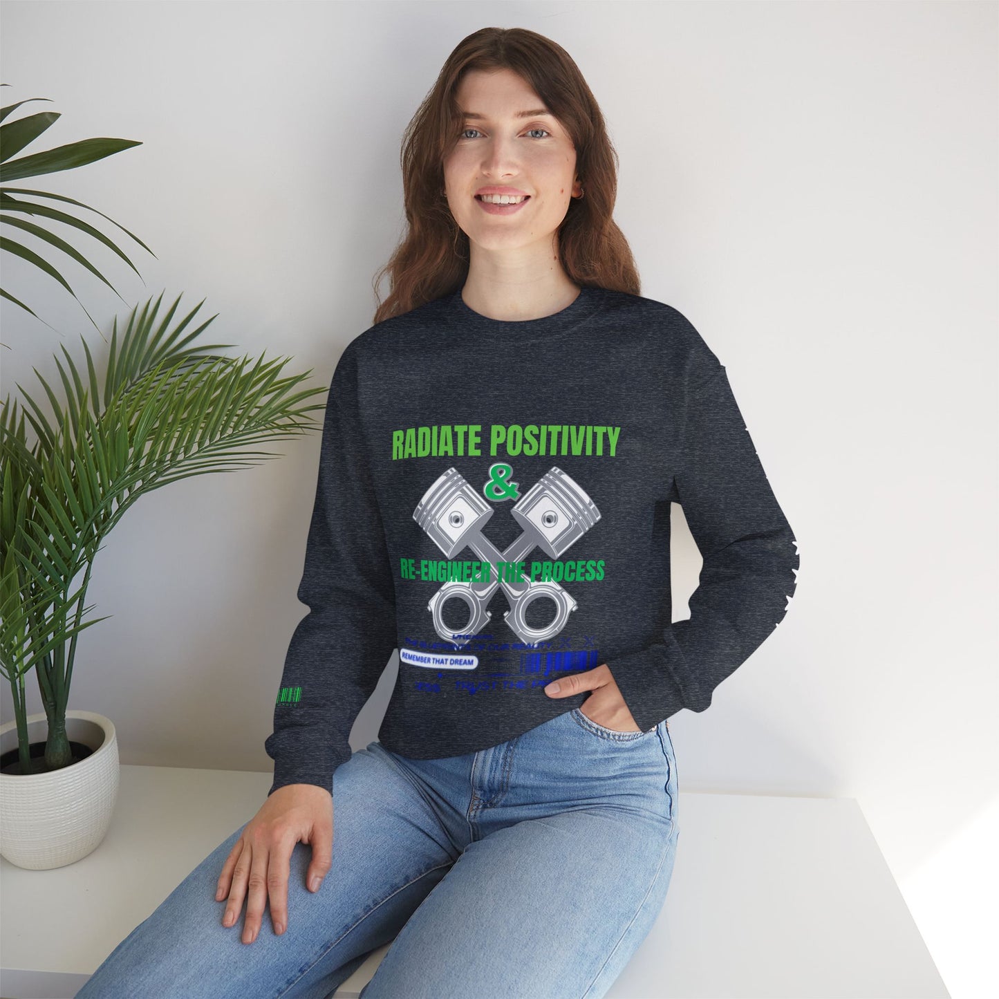 Unisex Heavy Blend™ Crewneck Sweatshirt_ N3+ Series UHBCSS PT2WW006_ Limited Edition Pure Luxury By WesternWaves: