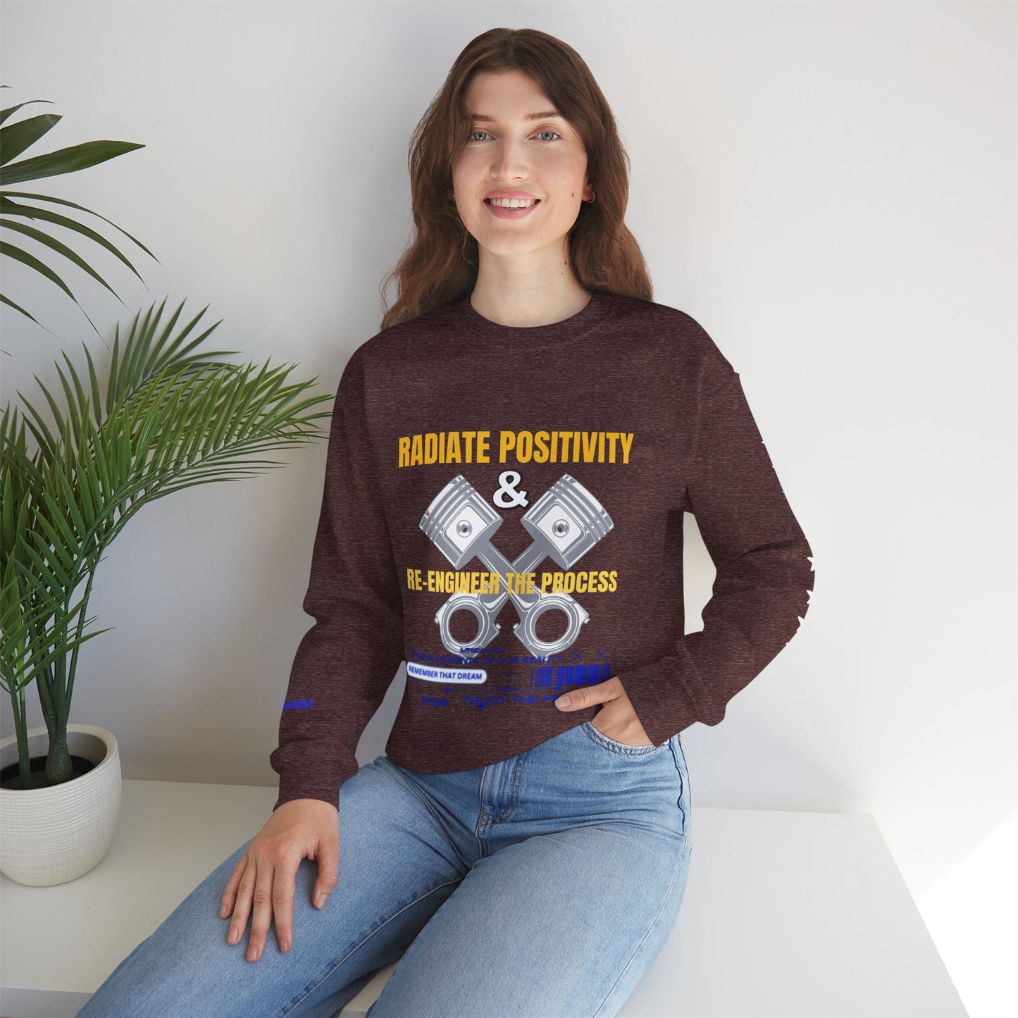 Unisex Heavy Blend™ Crewneck Sweatshirt_ N3+ Series UHBCSS PT2WW005_ Limited Edition Pure Luxury By WesternWaves: