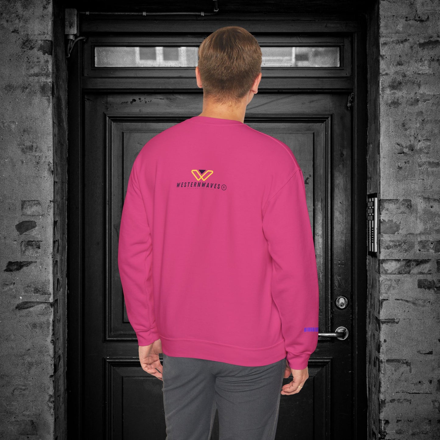 Unisex Heavy Blend™ Crewneck Sweatshirt_ N2+ Series UHBCSS PT2WW027_ Limited Edition Pure Luxury By WesternWaves:
