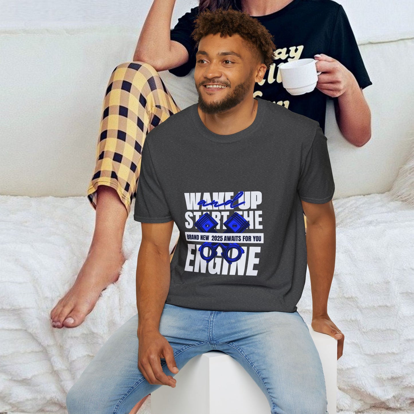 Unisex Softstyle T-Shirt_ N3+ Series USSTS FT2WW004_ Redefine Relaxation Limited Edition by WesternWaves: