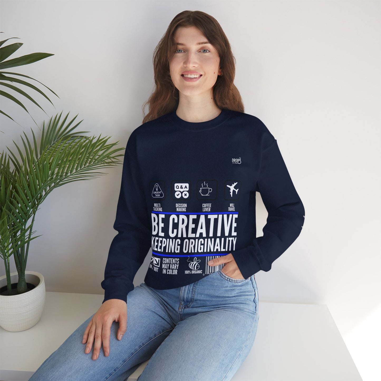 Unisex Heavy Blend™ Crewneck Sweatshirt_ N2 Sports Series UHBCSS PT2WW004_ Limited Edition 'DROPS' Brand Sweatshirt by WesternWaves: