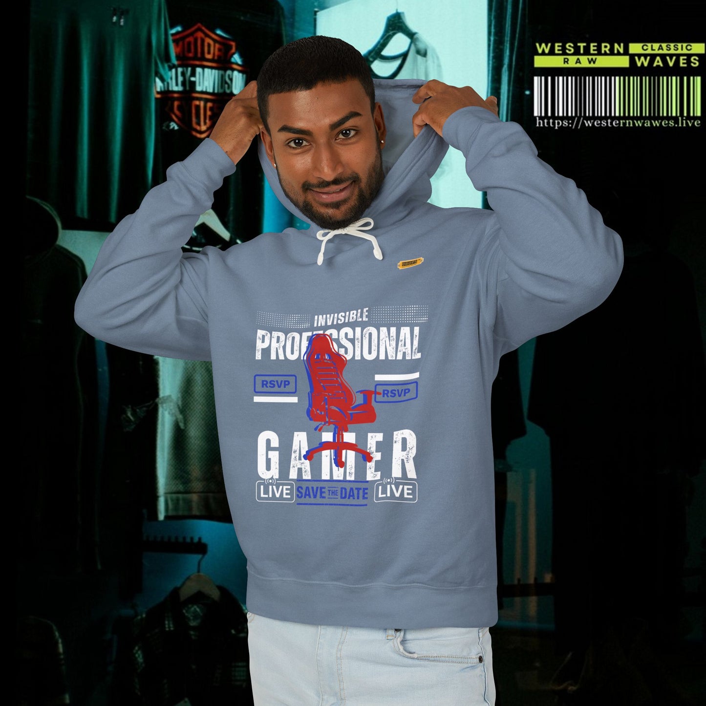 Unisex Lightweight Hooded Sweatshirt – N2* Series USLWHSS PT2WW027_ Limited Edition Crafted Comfort by WesternWaves:
