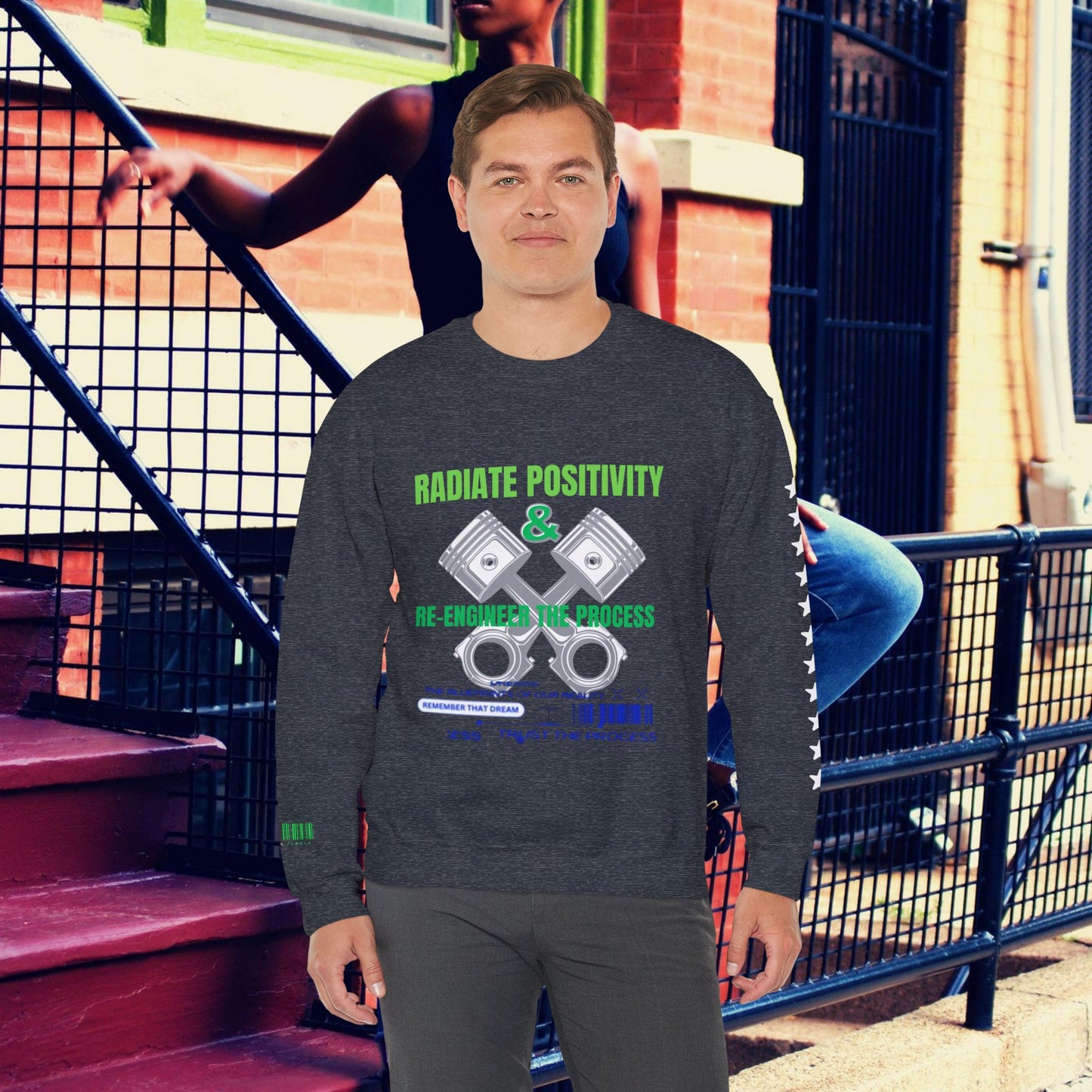 Unisex Heavy Blend™ Crewneck Sweatshirt_ N3+ Series UHBCSS PT2WW006_ Limited Edition Pure Luxury By WesternWaves: