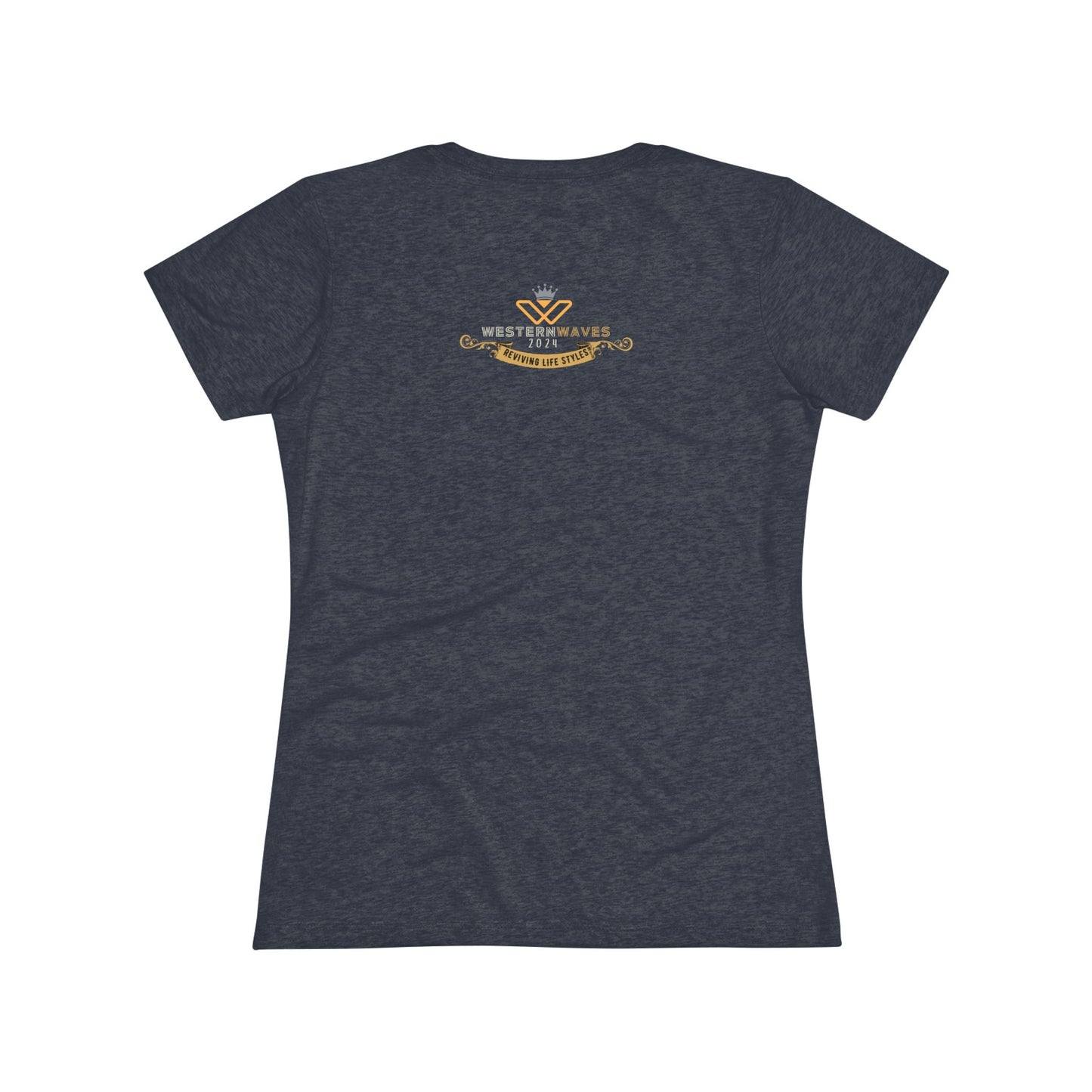 Women's Triblend Tee_ N3+ Series WTBT PT2WV002_ Limited Edition Designer Tee by SPW of WesternWaves