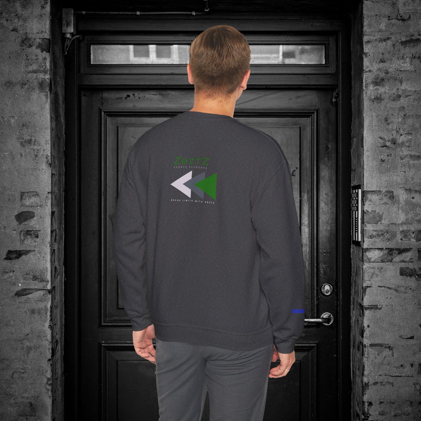 Unisex Heavy Blend™ Crewneck Sweatshirt_ N2+ Sports Series UHBCSS PT2WW008_ Limited Edition ‘Zeztz’ Brand Sports Elements by WesternWaves:
