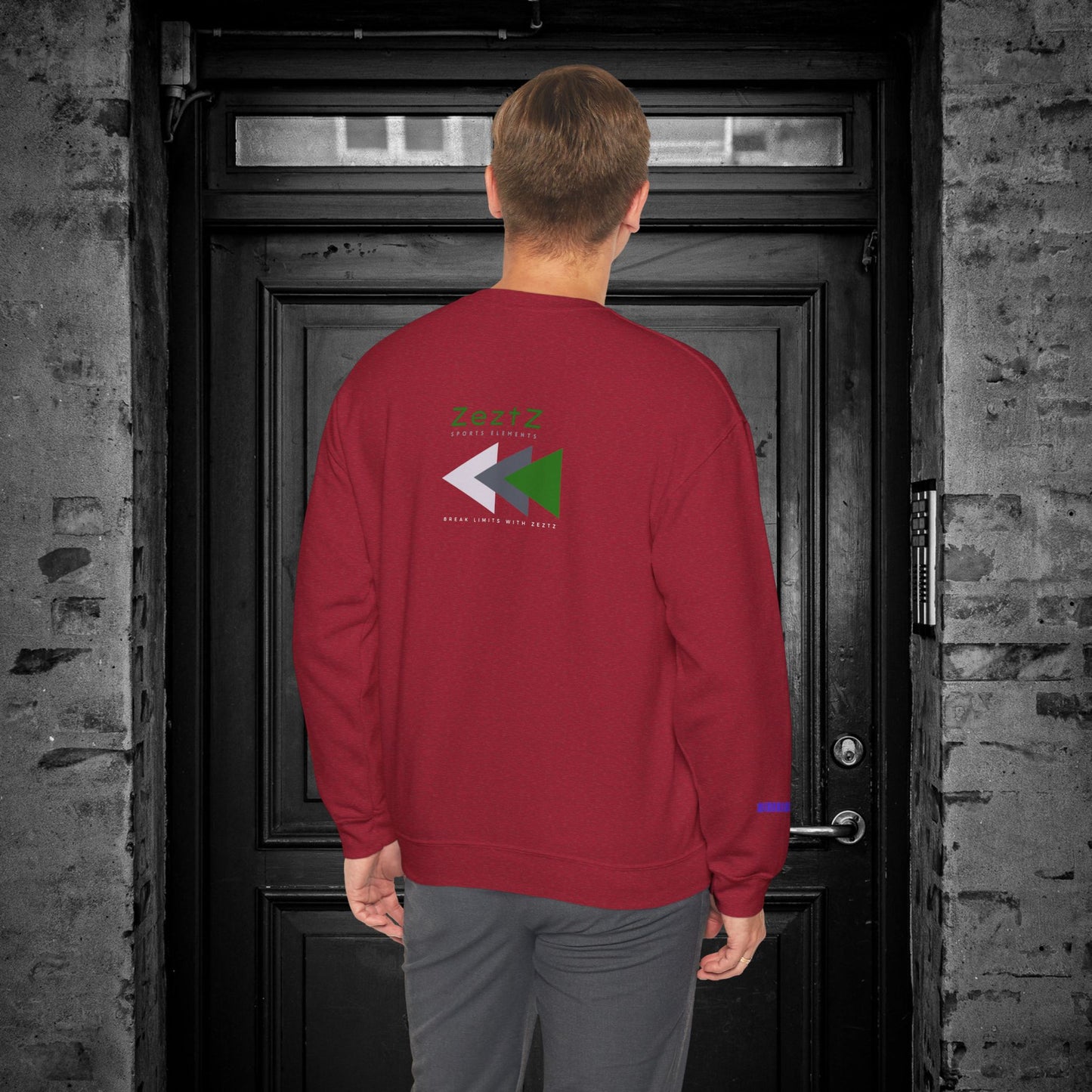 Unisex Heavy Blend™ Crewneck Sweatshirt_ N2+ Sports Series UHBCSS PT2WW008_ Limited Edition ‘Zeztz’ Brand Sports Elements by WesternWaves: