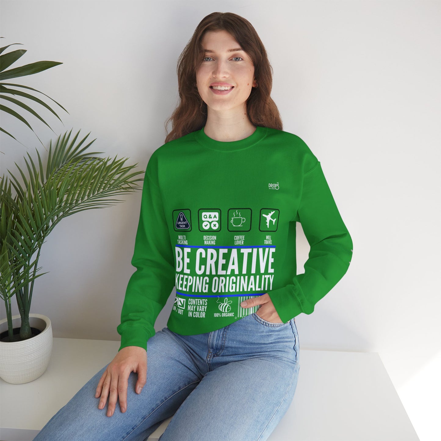 Unisex Heavy Blend™ Crewneck Sweatshirt_ N2 Sports Series UHBCSS PT2WW004_ Limited Edition 'DROPS' Brand Sweatshirt by WesternWaves: