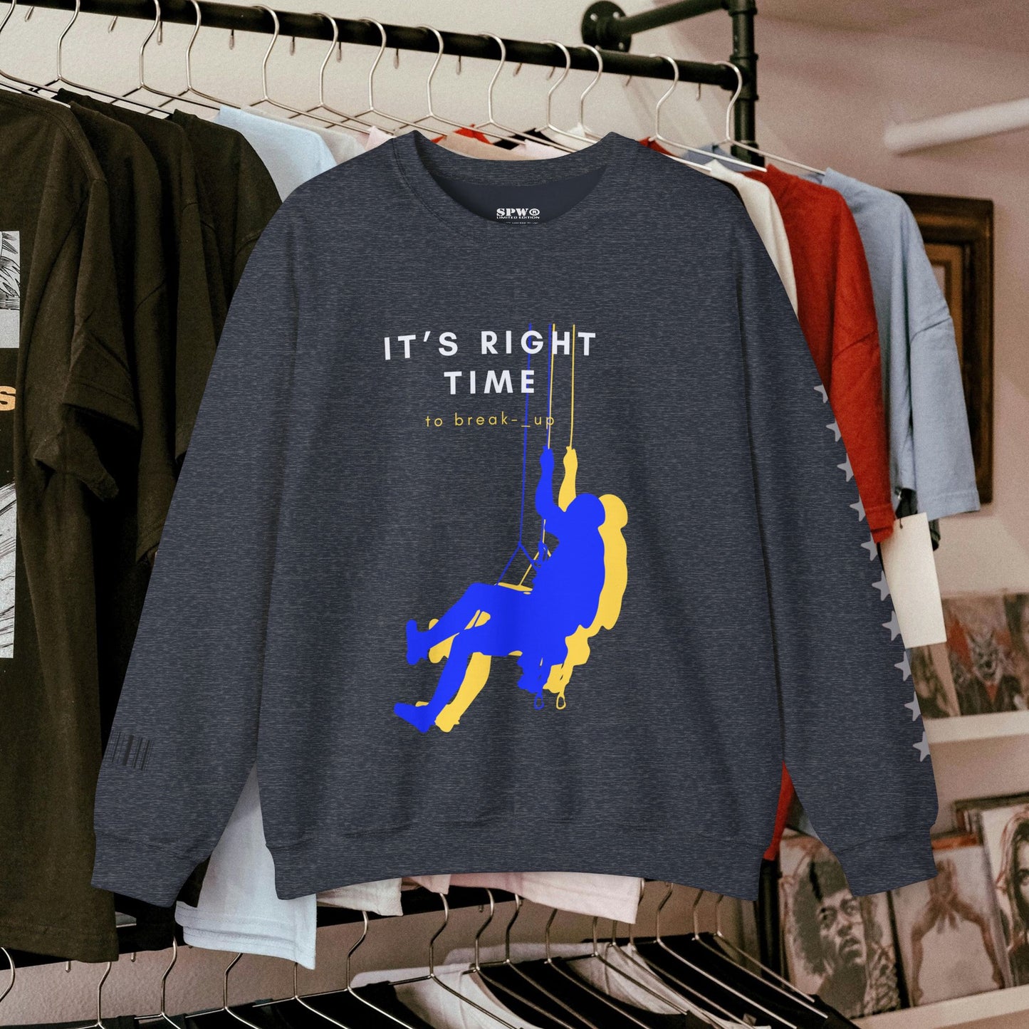 Unisex Heavy Blend™ Crewneck Sweatshirt_ N3+ Series UHBCSS PT2WW020_ Limited Edition by WesternWaves: