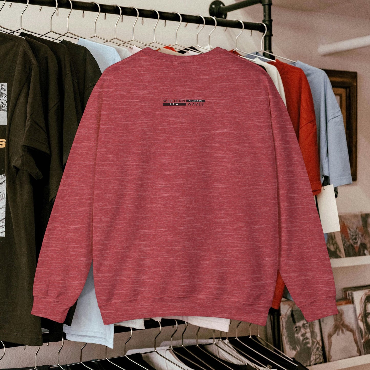 Unisex Heavy Blend™ Crewneck Sweatshirt_ N2 Series UHBCSS PT2WW007_ Limited Edition Pure Luxury for Every Occasion by WesternWaves: