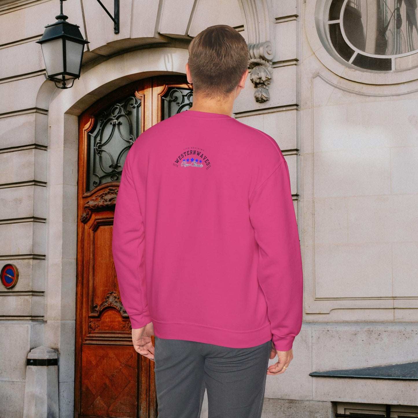 Unisex Heavy Blend™ Crewneck Sweatshirt_ N2 Sports Series UHBCSS PT2WW004_ Limited Edition 'DROPS' Brand Sweatshirt by WesternWaves: