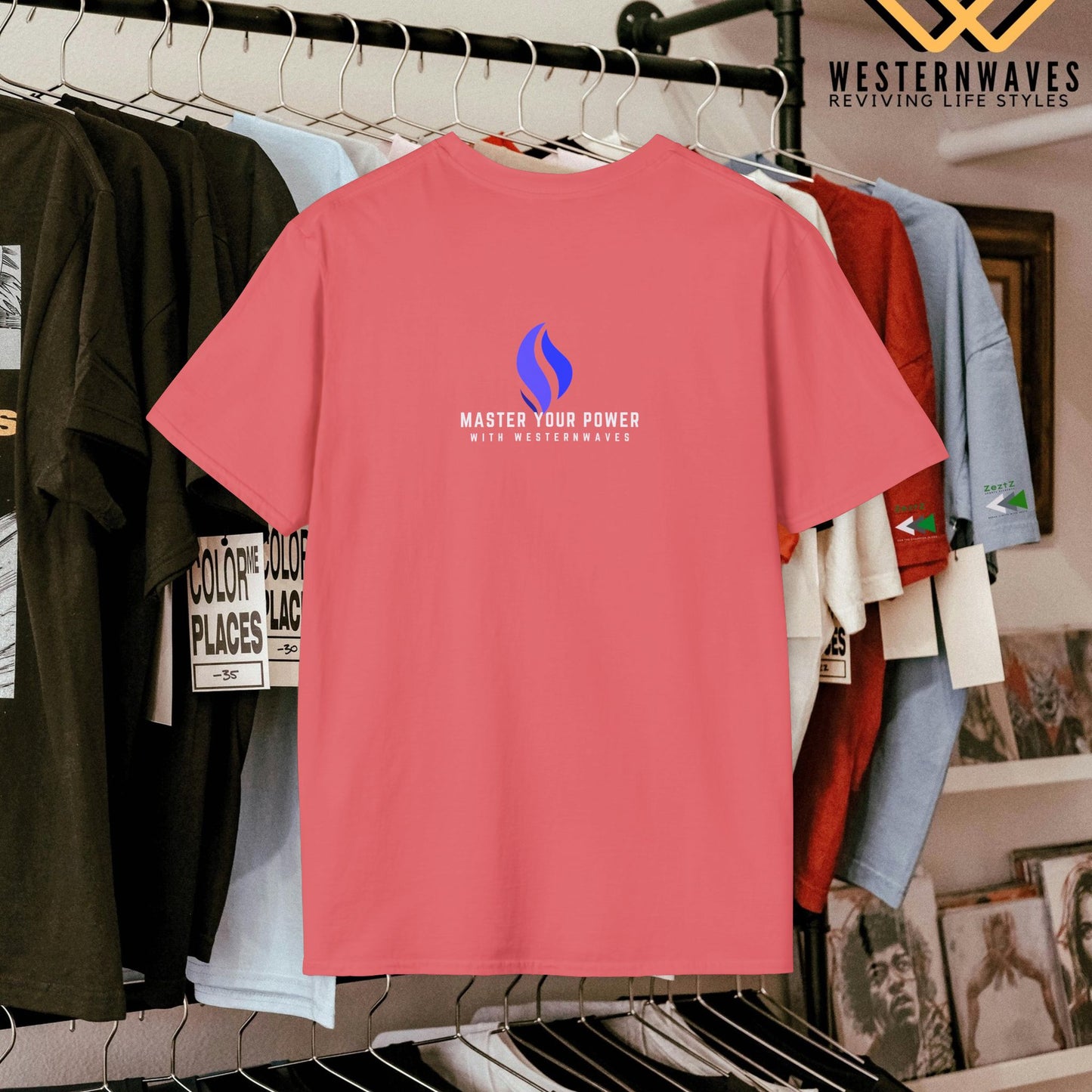 Unisex Softstyle T-Shirt_ N3+ Series USSSTS PT2WW001_ Limited Edition Versatile Style and Comfort by WesternWaves: