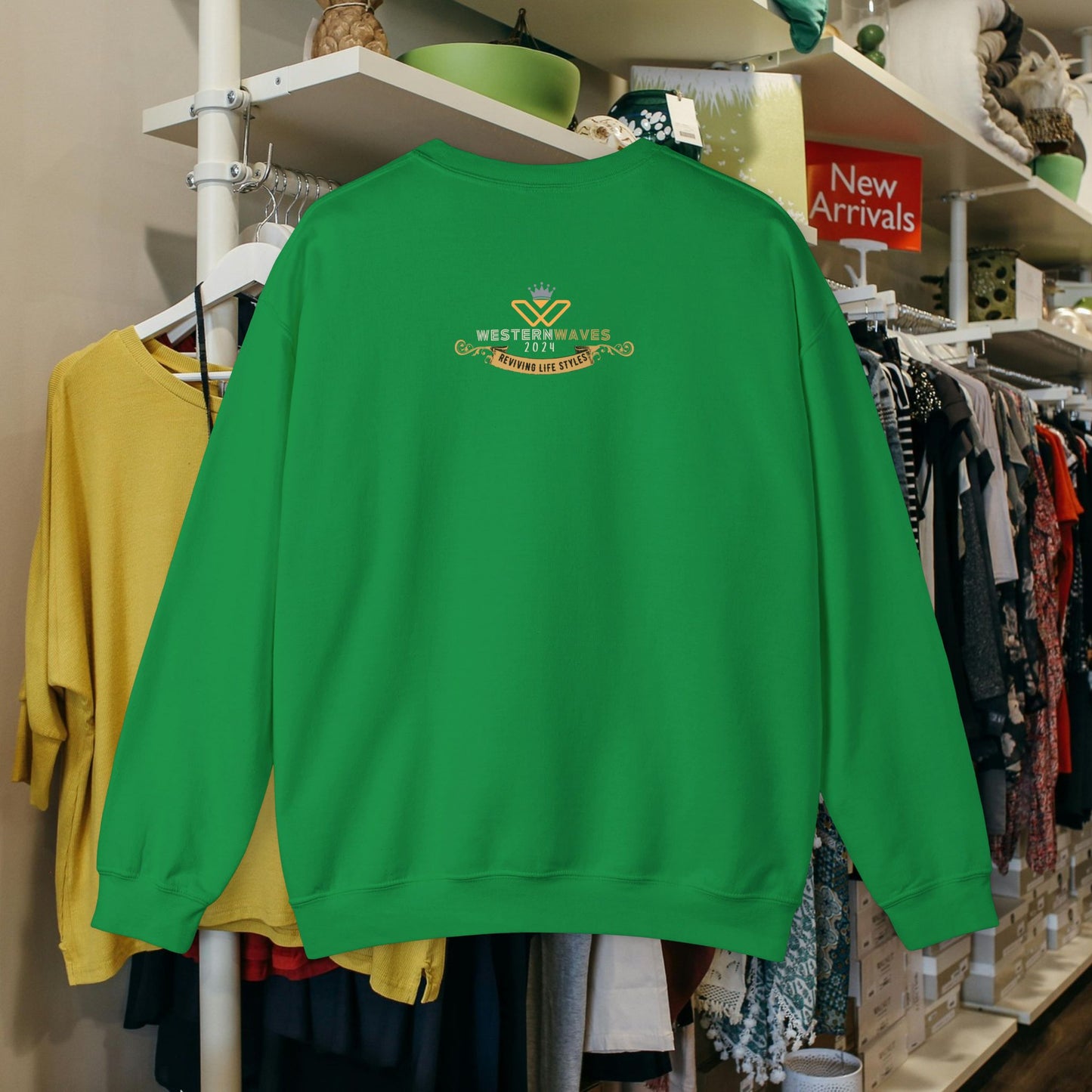 Unisex Heavy Blend™ Crewneck Sweatshirt_ N2+ Series UHBCSS PT2WW024_ Limited Edition Pure Luxury for Every Occasion by WesternWaves: