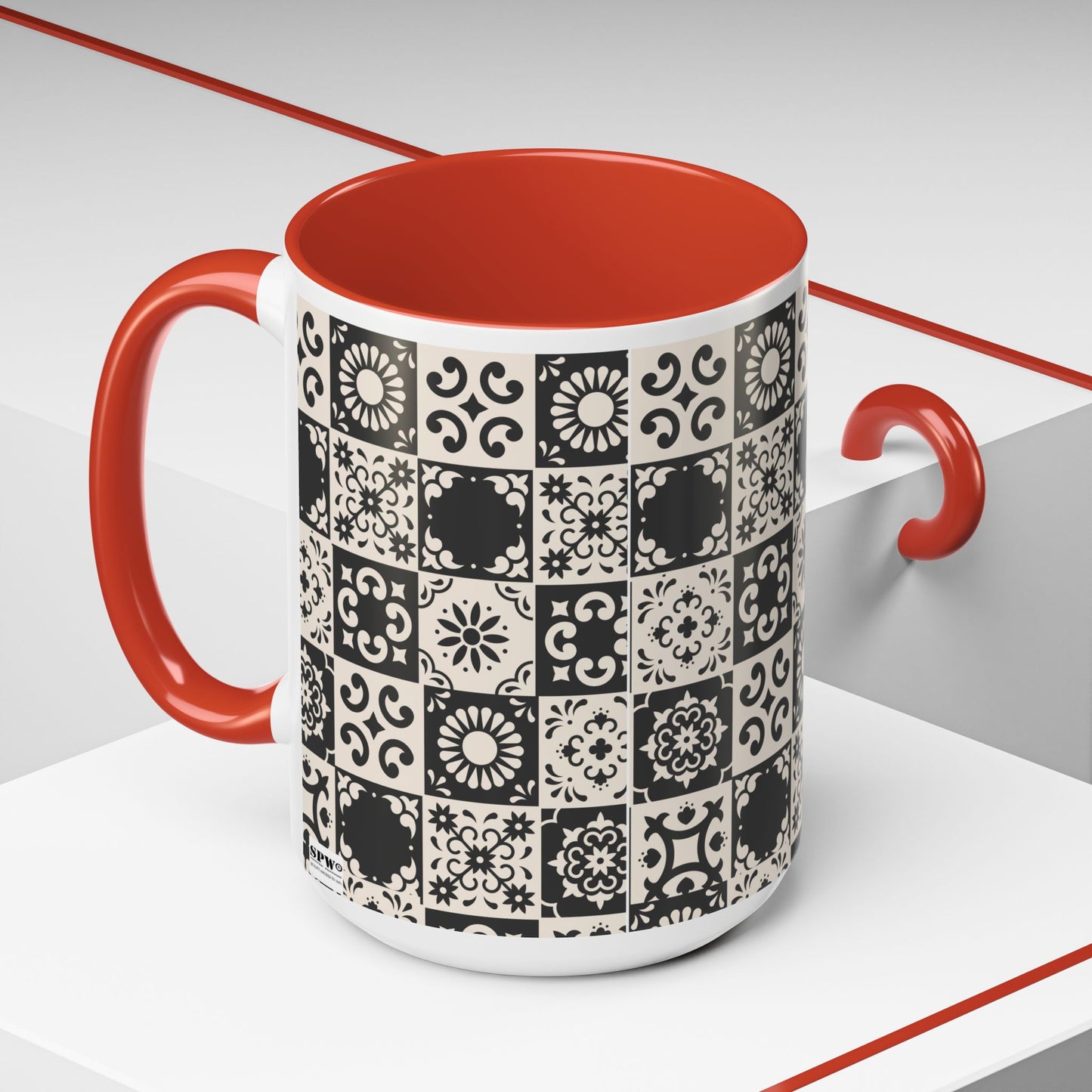 Accent Coffee Mug (11, 15oz)_ N+ Series ACMUG PT2WW004_ Limited Edition Mug by WesternWaves