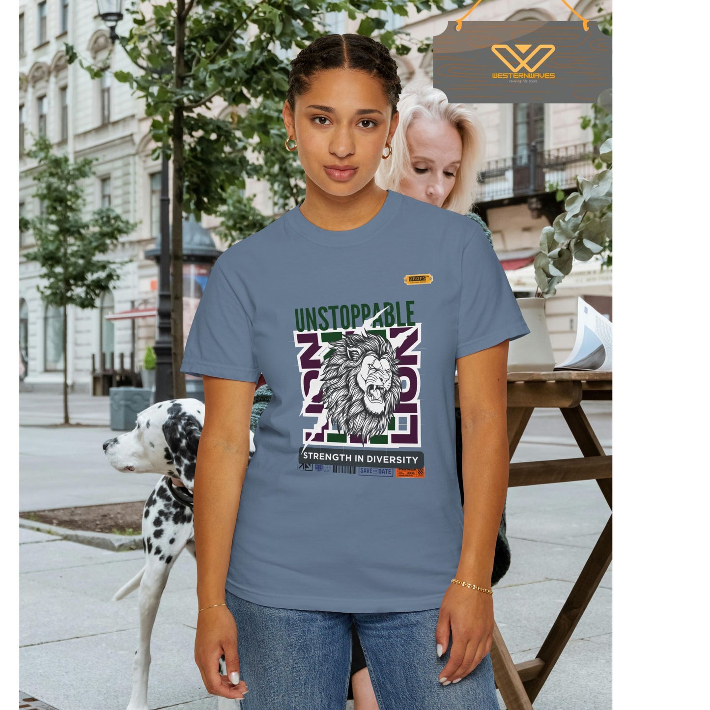 Unisex Garment-Dyed T-Shirt_ 26 June 2025_ Limited Edition Strength in Diversity by WesternWaves:
