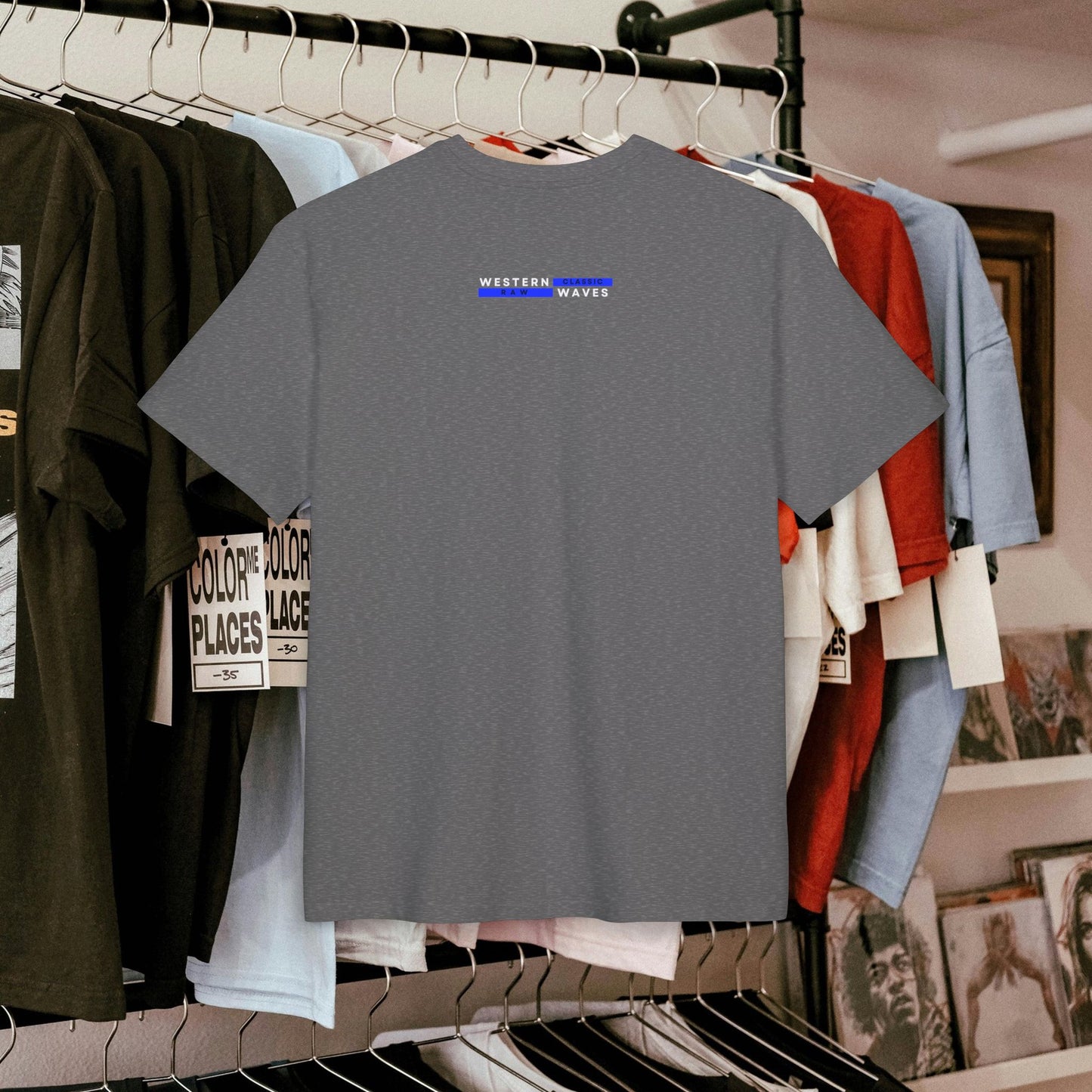 Unisex Heavy Oversize Tee_ N5+ Series USHOSTEE PT2WW001_ Limited Edition Soft Yet Strudy Feel Tee by WesternWaves: