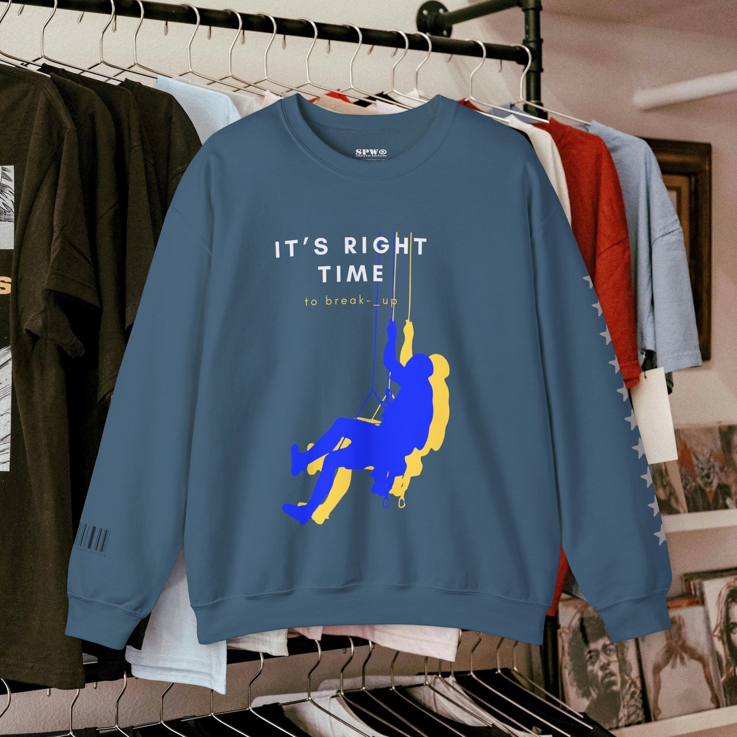 Unisex Heavy Blend™ Crewneck Sweatshirt_ N3+ Series UHBCSS PT2WW020_ Limited Edition by WesternWaves: